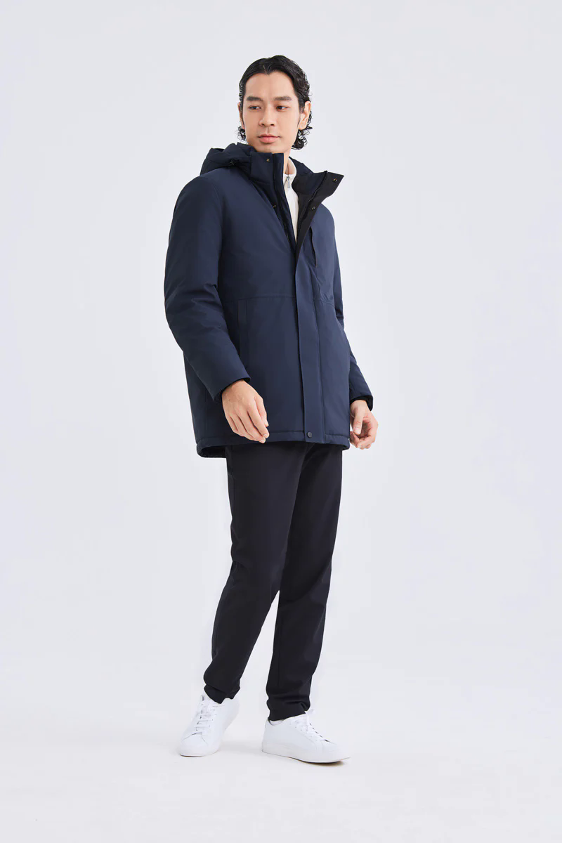 Graphene-Lined Down Parka Jacket | Ink Blue KBL000 Graphene-Lined Down Parka Jacket | Ink Blue KBL000