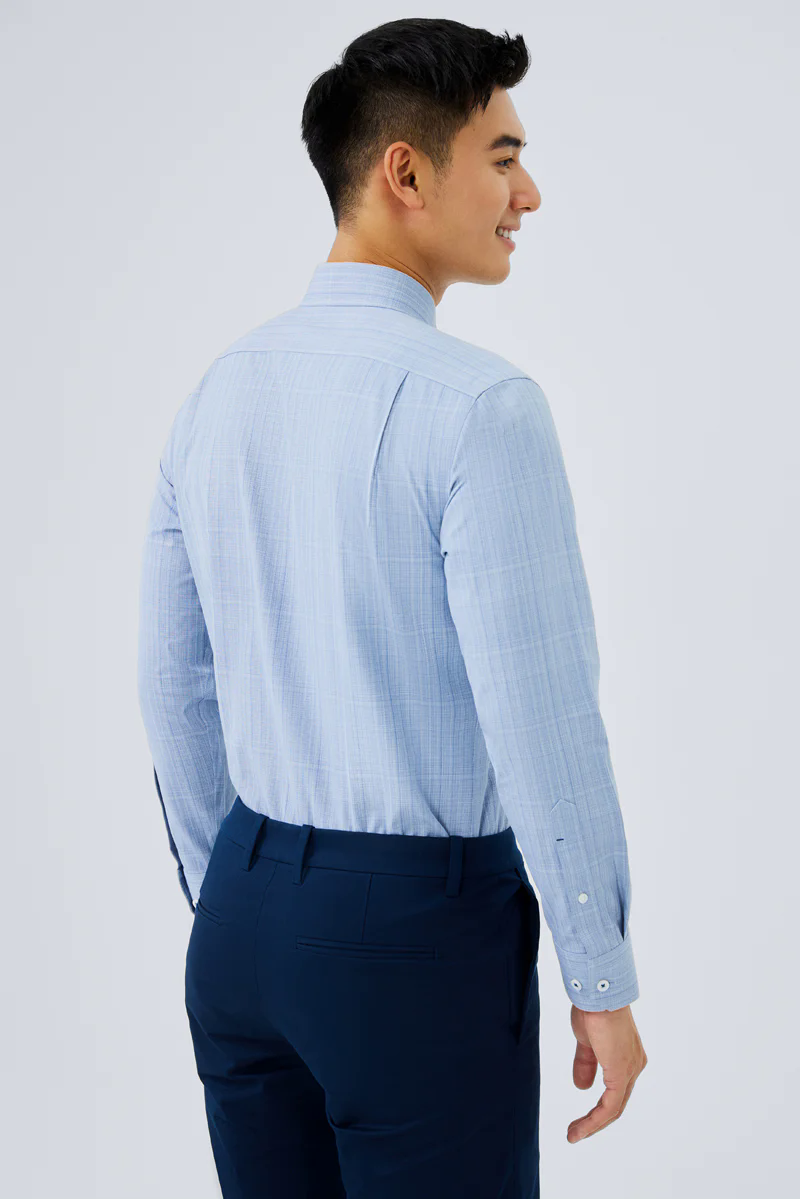 Waterless Dye Dress Shirt  | Blue 23410N