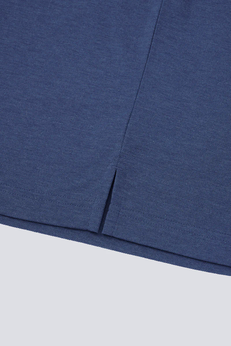 Supreme Cotton-Silk Pique Polo | Blue EB1258