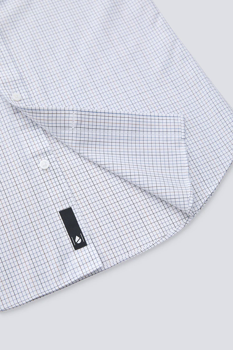 Waterless Dye Dress Shirt | White Multi-Check 20812N Waterless Dye Dress Shirt | White Multi-Check 20812N