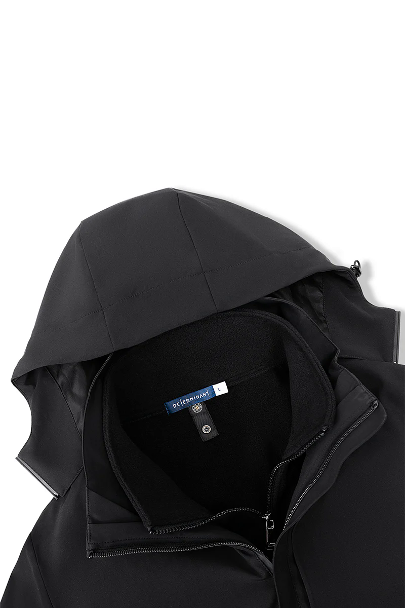 3-in-1 Convertible Water Repellent Jacket | Black BKFD01 3-in-1 Convertible Water Repellent Jacket | Black BKFD01