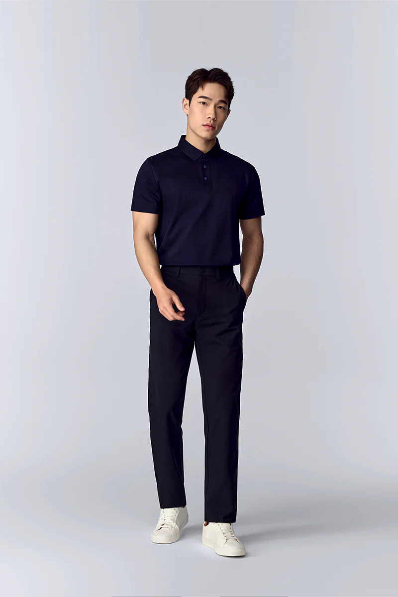 Softex Snap-Front Polo | Navy NNY096 Softex Snap-Front Polo | Navy NNY096