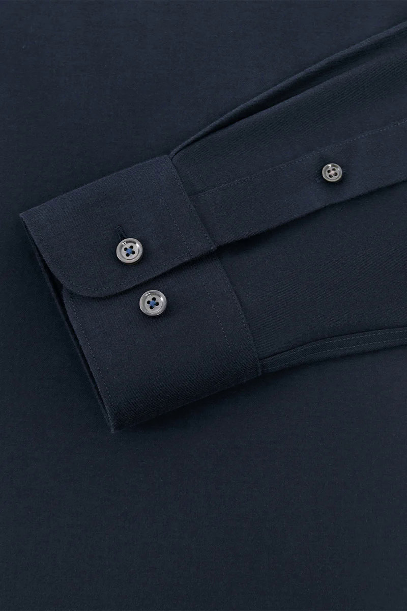 Supreme Cotton-Yak Twill Dress Shirt | Navy 0373DK Supreme Cotton-Yak Twill Dress Shirt | Navy 0373DK