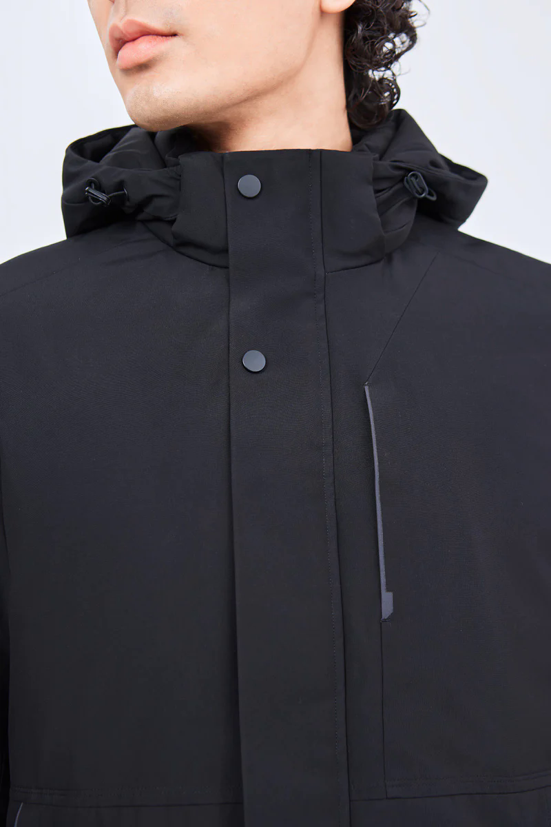 Graphene-Lined Down Parka Jacket | Black BKFD01 Graphene-Lined Down Parka Jacket | Black BKFD01